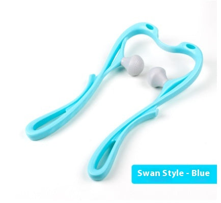 Manual 6-Roller Cervical Neck Massager - Deep Tissue Trigger Point Relief