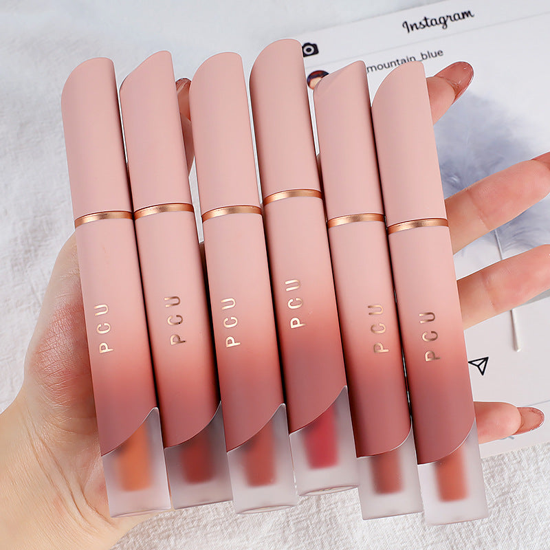Matte Lip and Cheek Blush Set Non-Stick Velvet Finish Multiple Colors