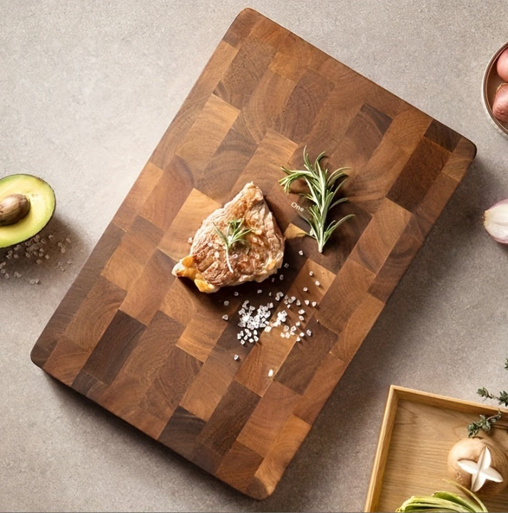 Acacia Wood Cutting Board - Solid Kitchen Chopping Board, Multiple Sizes