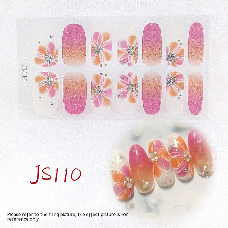 3D Crystal Nail Art Sticker Set - Crystal Glass Nail Film for Manicure