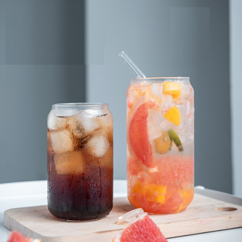 540ml Glass Cup with Straw and Bamboo Cover - Hot & Cold Drinkware