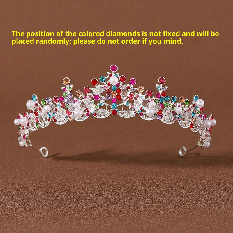 Elegant Handmade Crown Bridal Hair Accessory for Weddings - Silver