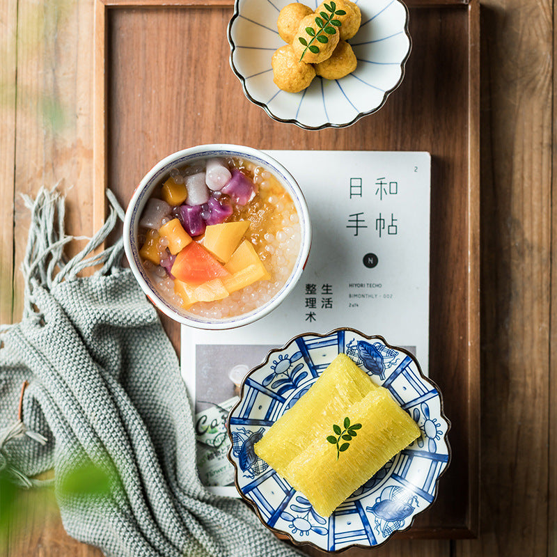 Retro Ceramic Serving Bowl - Modern Simple Style, Multiple Colors