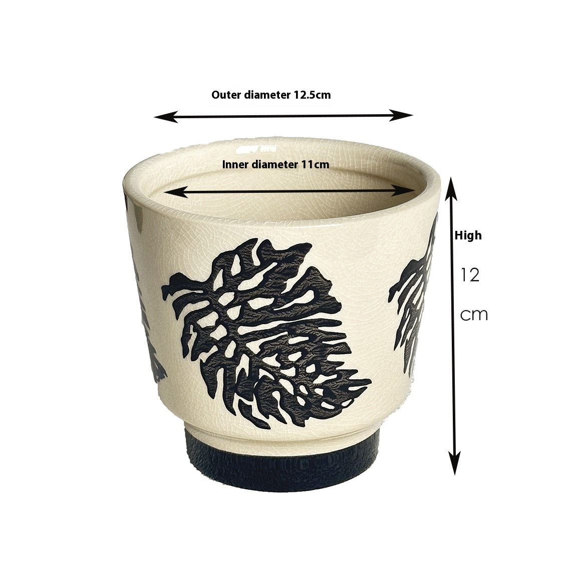 Ceramic Flower Pot for Home & Garden - Decorative Plant Container, Various Styles