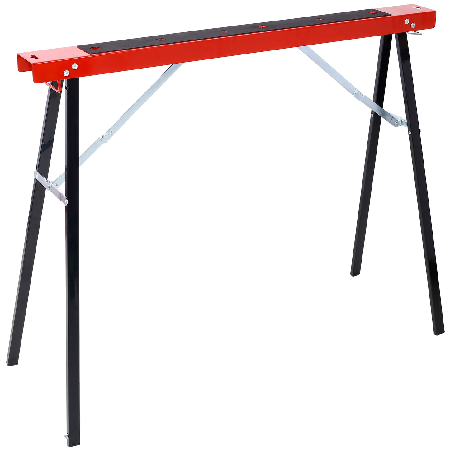 Set of 2 Heavy-Duty Wooden Sawhorse Frames with Foldable Design
