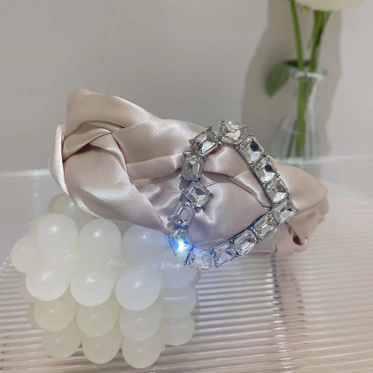 Retro Temperament Diamond Love Headband - Korean Style Hair Accessory