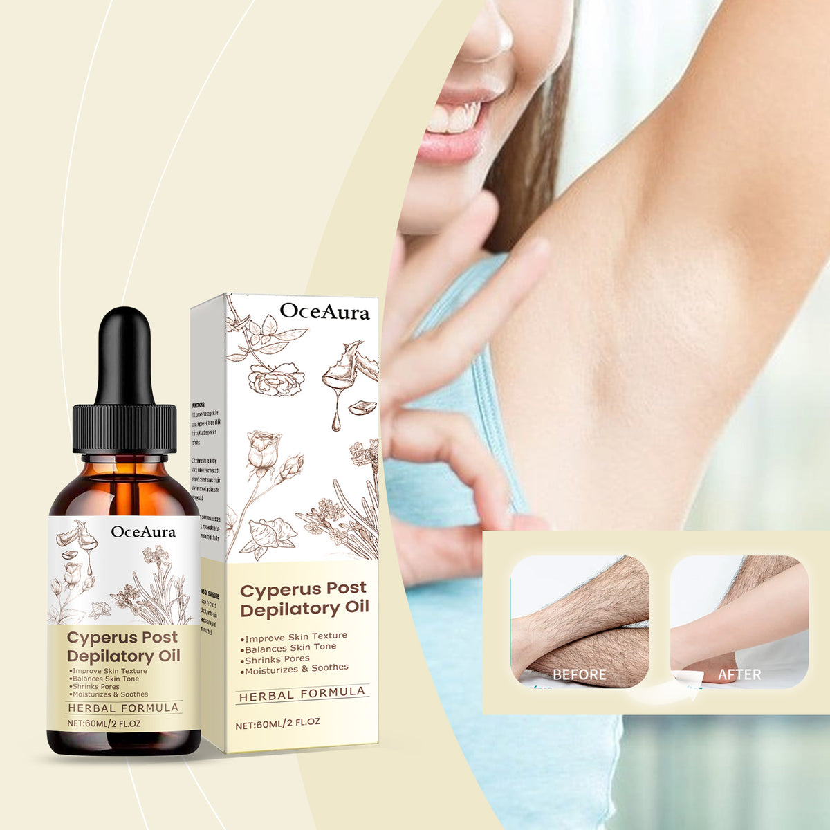 Hair Removal Essential Oil 60ml