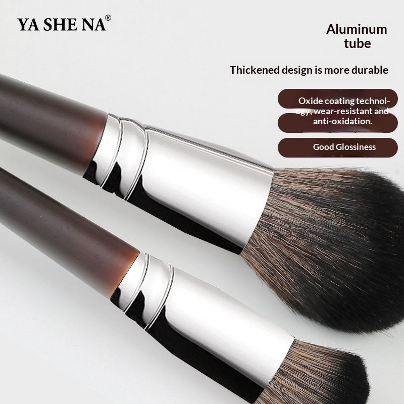 Animal Hair Loose Powder Eyeshadow and Concealer Makeup Brush Set - 33 Pieces