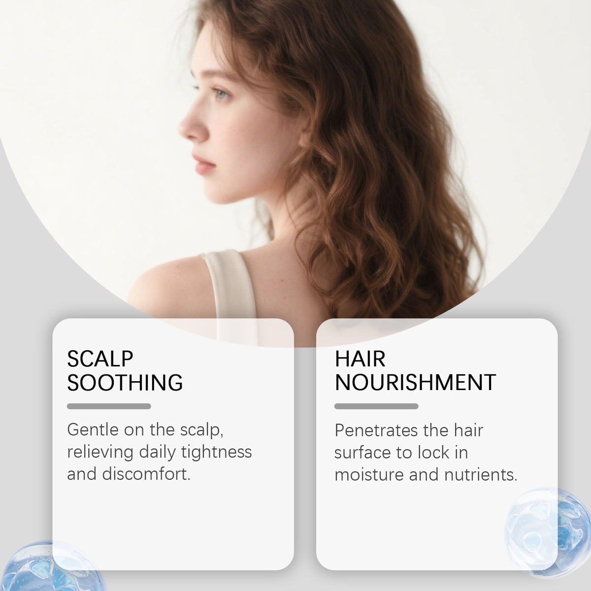 Hair Nourishing Serum for Dry Frizzy Hair - Strengthening & Smoothing