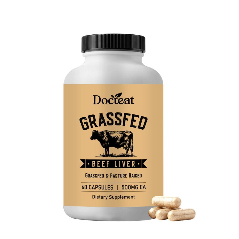 Grass-Fed Bovine Liver Capsules - 60 Count