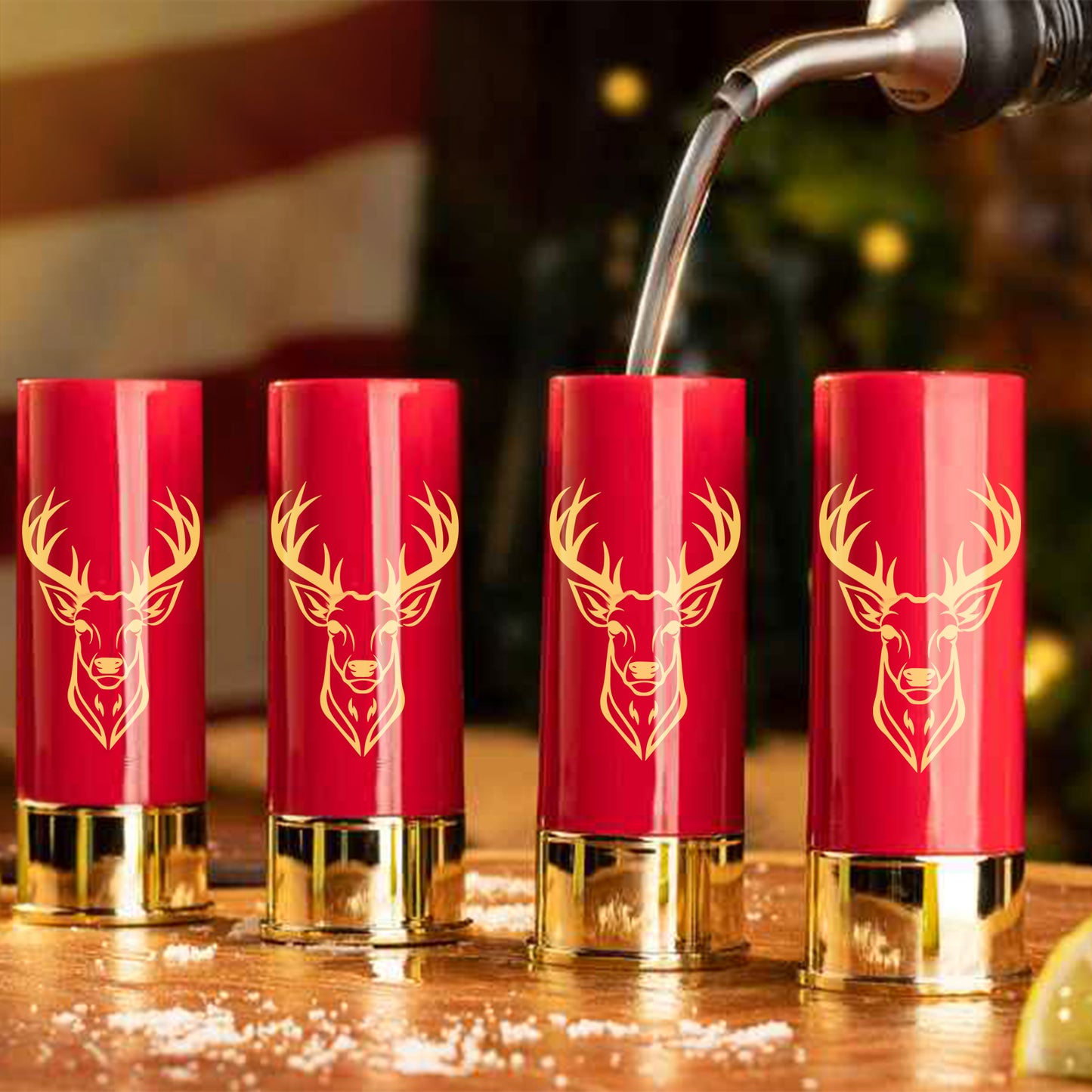Reusable Plastic Bullet Cups - 1.5 Ounces, Ideal for Whiskey & Cocktails