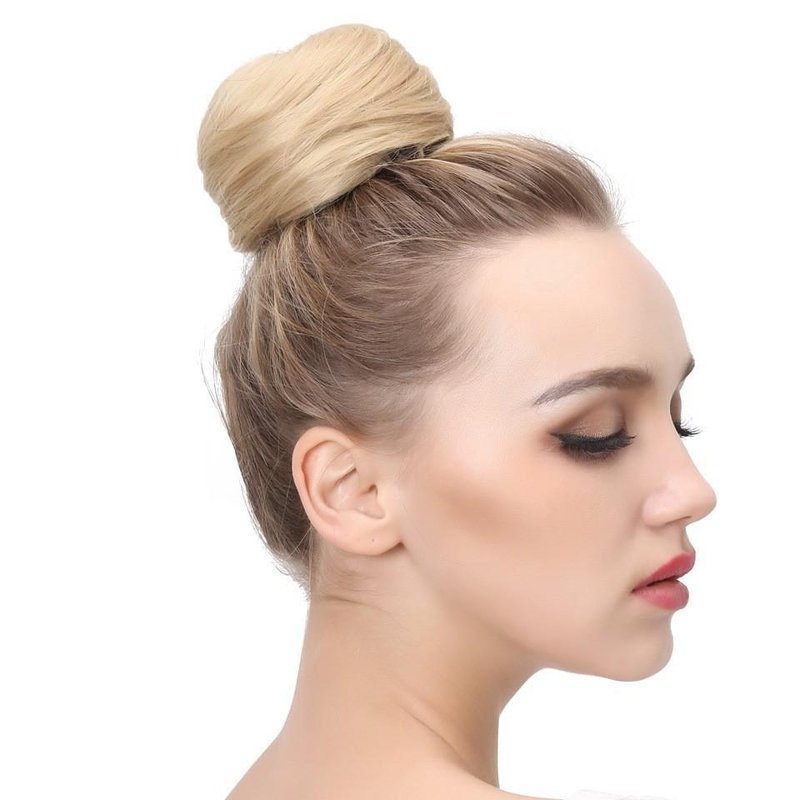 European & American Style Hair Bun Hairpieces for Women - Short Exotic Flair