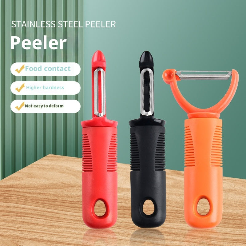 Stainless Steel Fruit and Vegetable Peeler - Multi-Color Options
