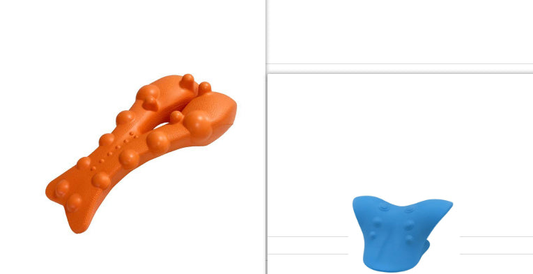EVA Foam Cervical Spine Massage Pillow for Neck Relief - Orange