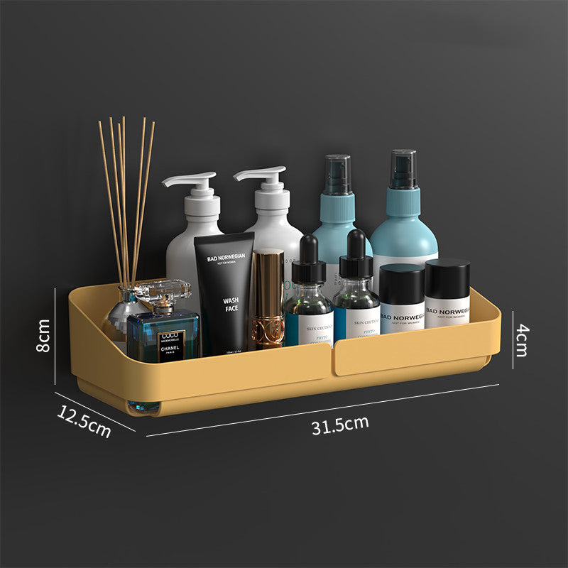 Punch-Free Wall-Mounted Bathroom Toilet Storage Shelf - Nordic Style