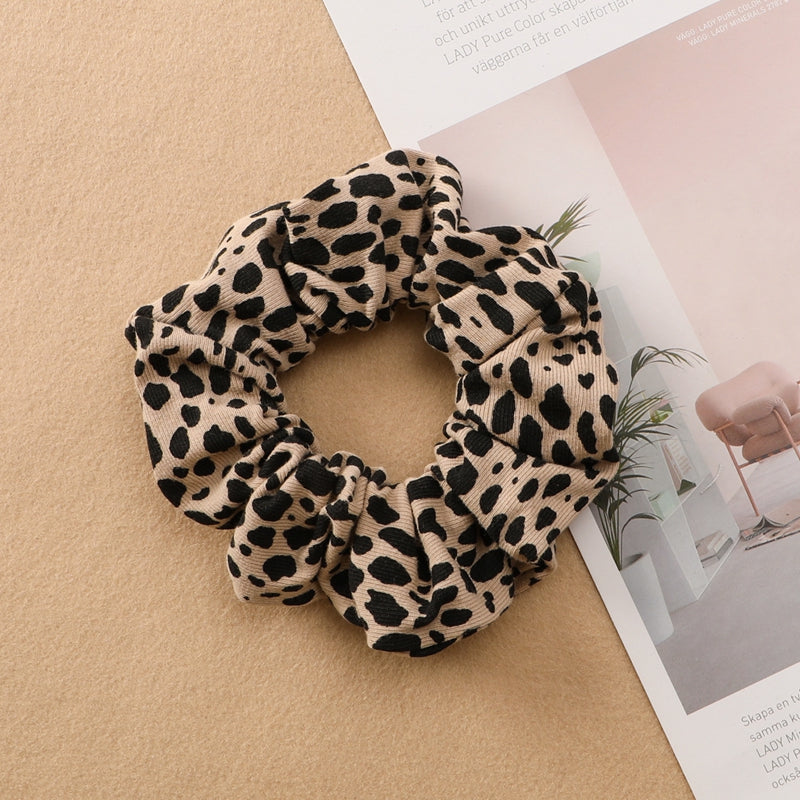 Plaid Print Cotton Hair Tie