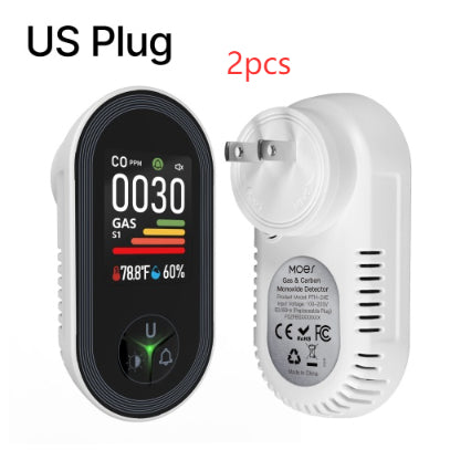 Carbon Monoxide Air Quality Detector with Alarm - Multiple Standards