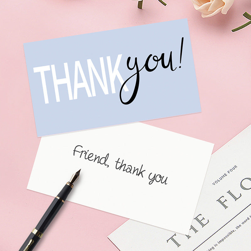 Thank You Greeting Cards Set for Weddings Parties & Holidays - 50 Pack