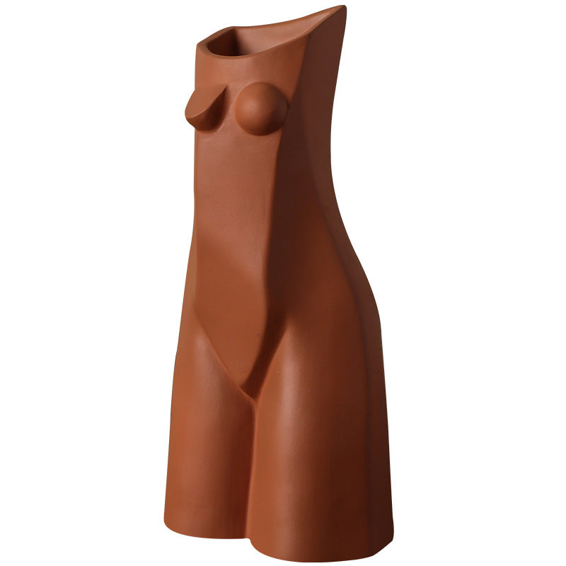 Female Body Art Vase - Ceramic Nordic Home Decor & Storage Bottle