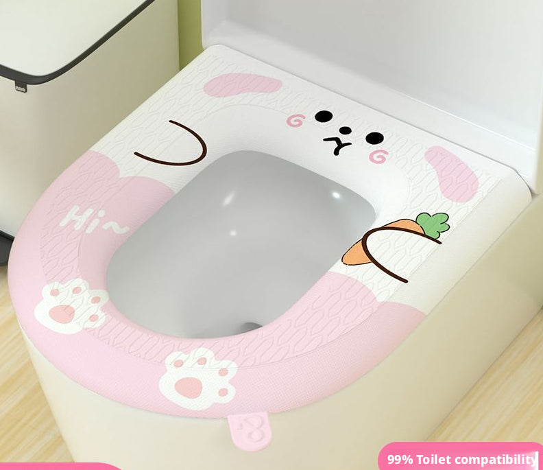 Small Animal Toilet Seat - Raccoon Gray EVA Pet Potty Cover