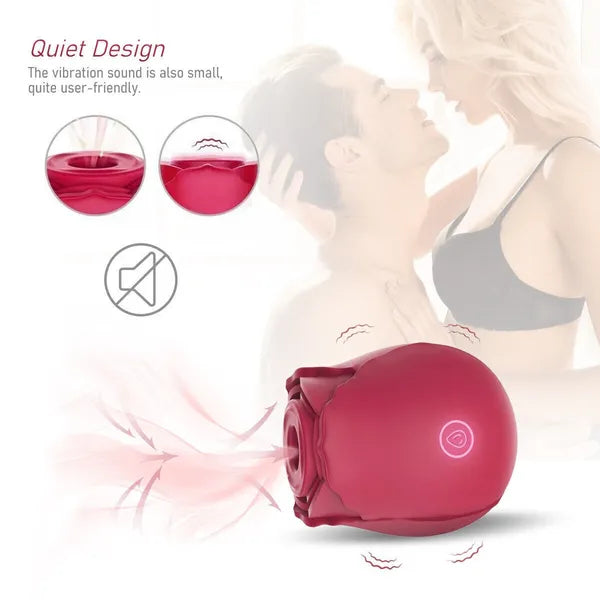 Rose Clitoral Sucking Vibrator - 10-Speed Rechargeable Personal Massager