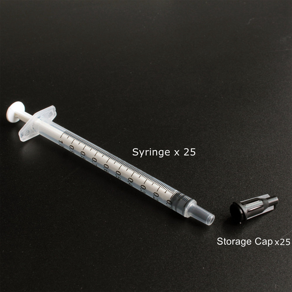 25-Pack Pet Feeding Syringes 1ml Liquid Transfer & Measurement Tools