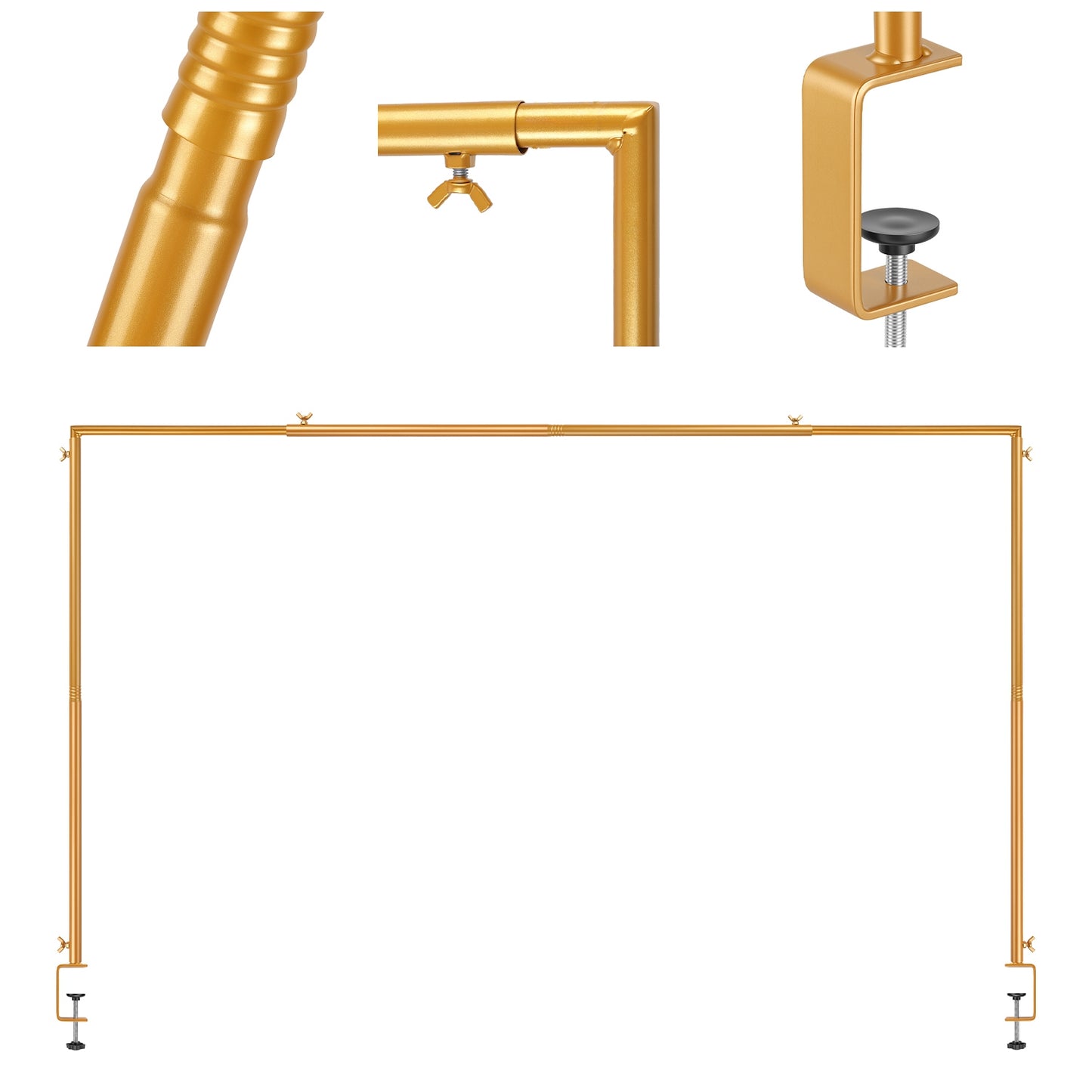 Adjustable Table Rod Stand with Clamps - Balloon Garland Decor