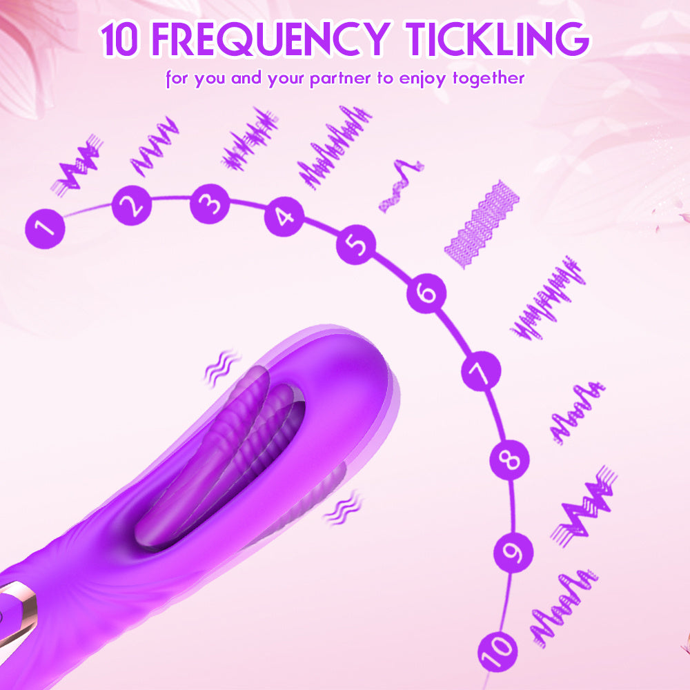 Couple's Slap Vibrator - 7 Slap & 10 Vibration Modes, G-Spot Dildo
