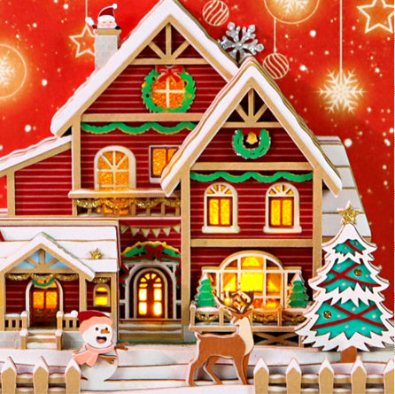 Christmas Snow House Calendar - Holiday Home Decor & Seasonal Planner