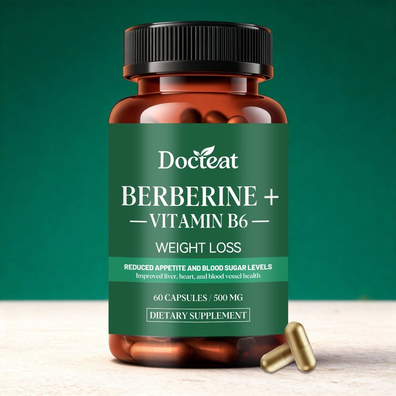 Berberine Capsules with Vitamin B6 - 60 Count