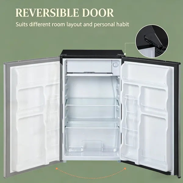 Portable Skincare Fridge with Adjustable Shelves and Freezer – Compact Beauty Cooler