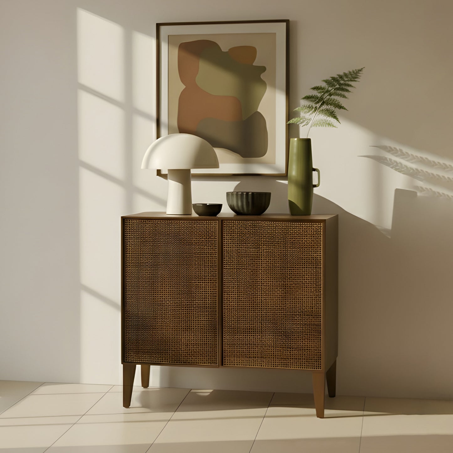 Lois Walnut Cabinet - Stylish MDF Storage Solution