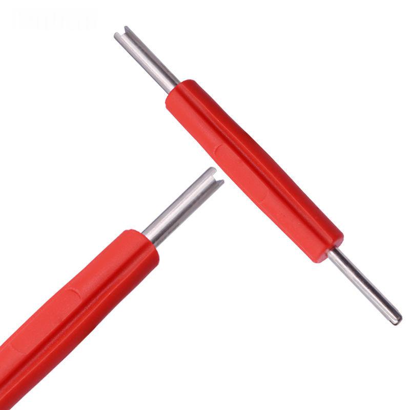Automotive Valve Core Wrench Double-Ended Keychain Tool Set