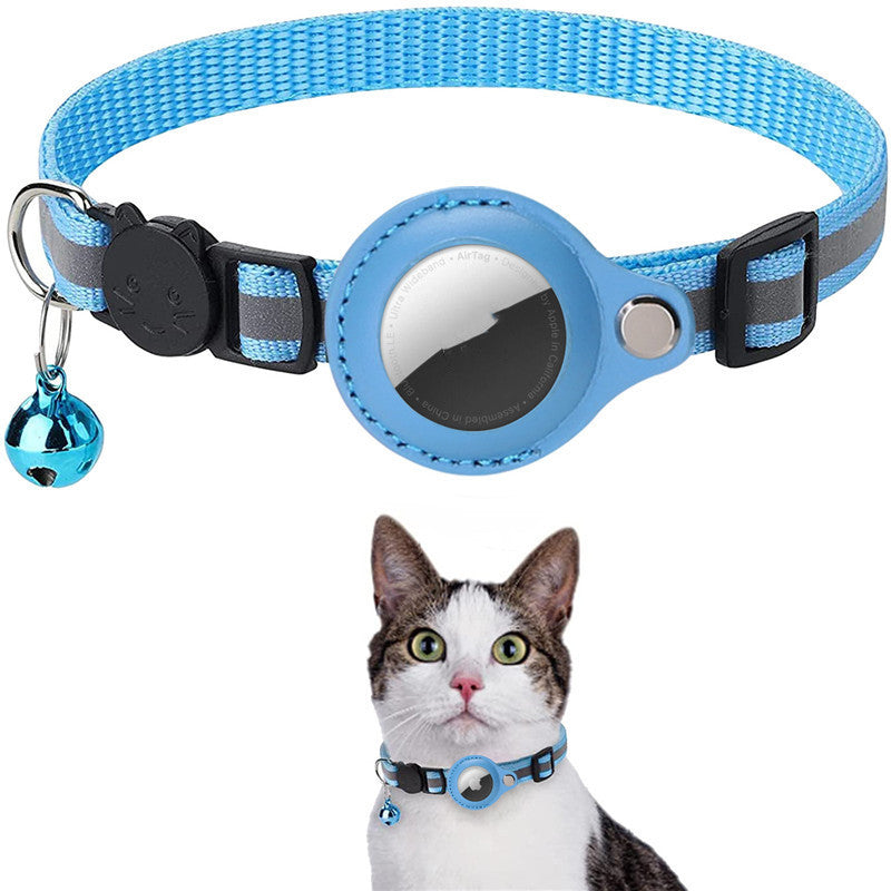 Reflective Waterproof Pet Collar Case for Airtag - Dog & Cat Nylon Accessory