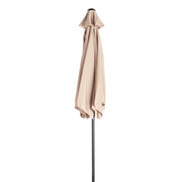 9ft Patio Umbrella with Crank & Tilt - Beige Market Umbrella