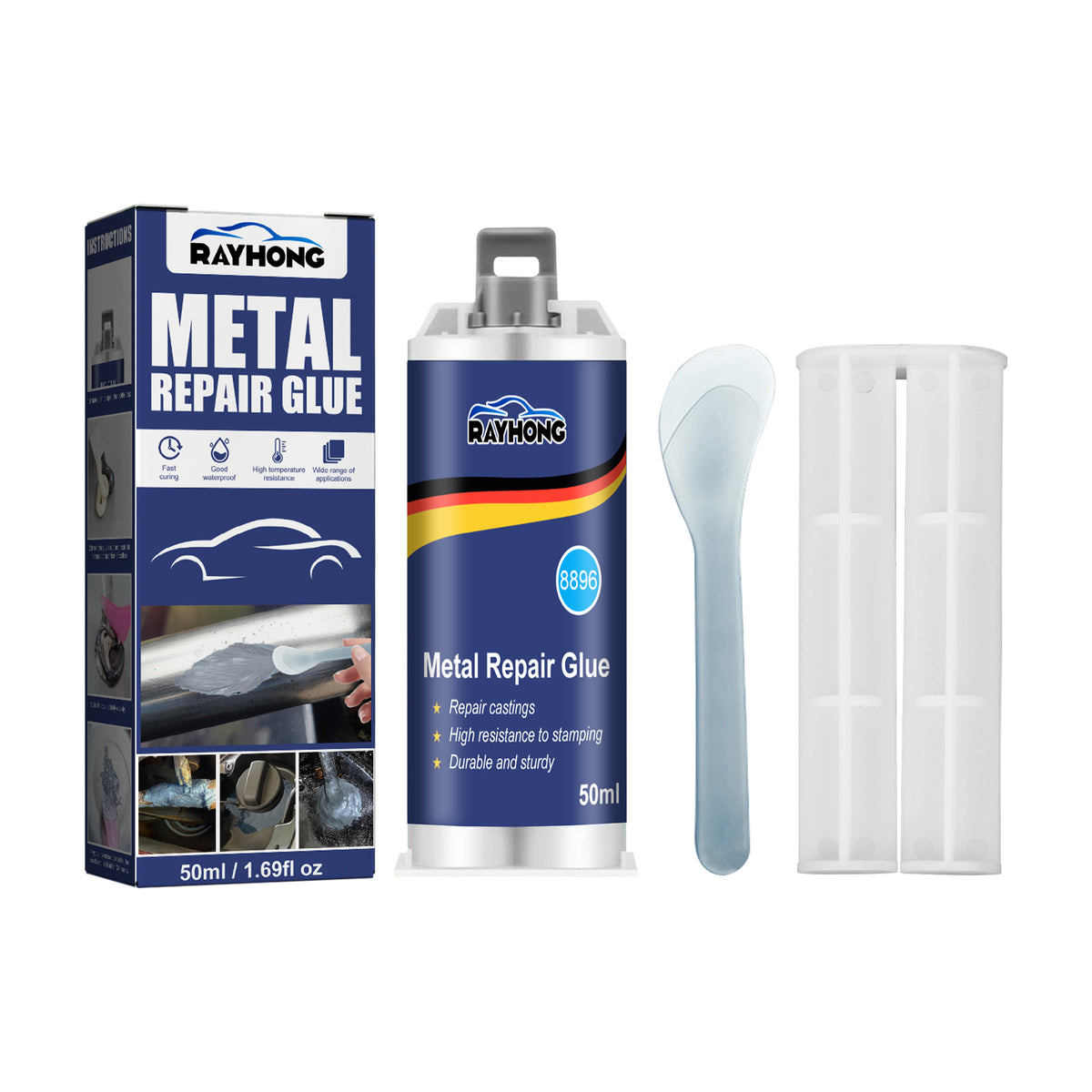 Metal Casting Adhesive 50ml Set for Kitchen Storage - Strong Bonding