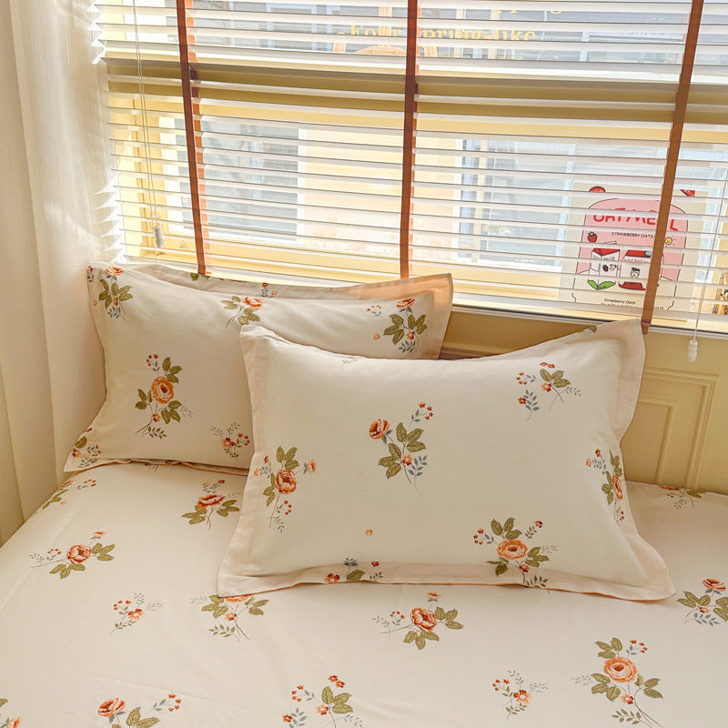 Cotton Twill Pillowcases Set - 100% Cotton, Modern Home Decor