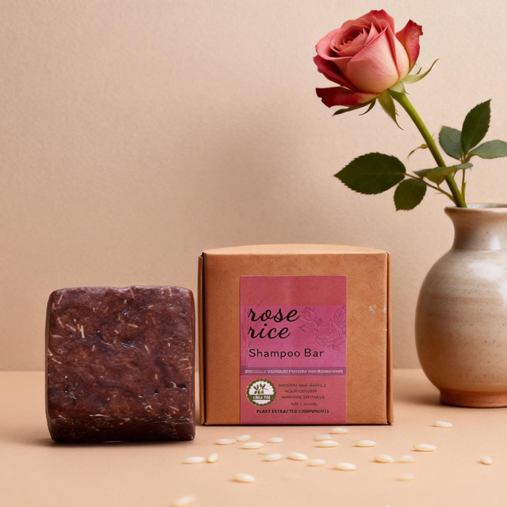 Rose Rice Shampoo Bar – 90g