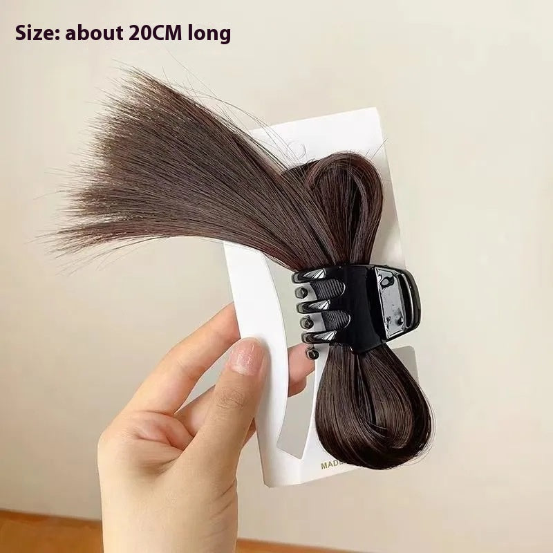 High Ponytail Hair Grip with Fountain Kick Shuttlecock for Female Hair Volume