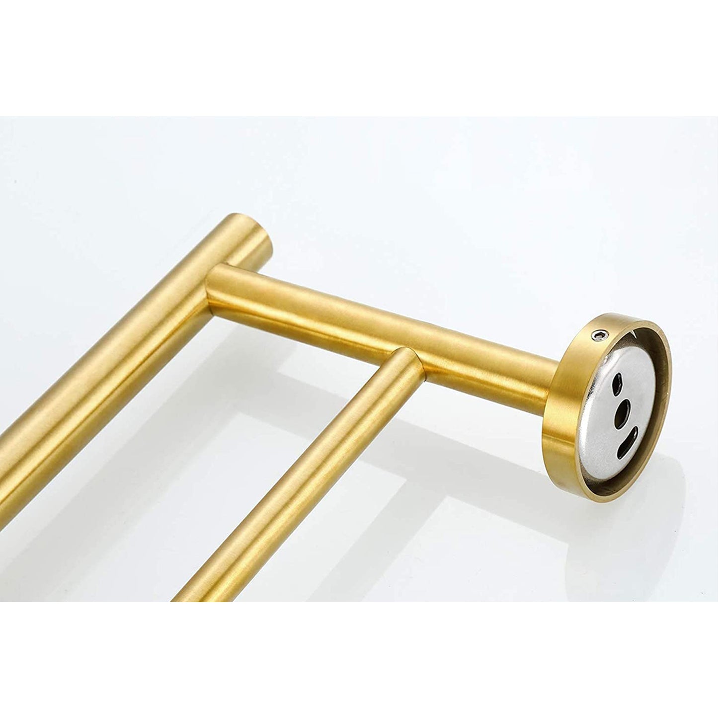 23.6" Wall Mounted Towel Bar - Brushed Gold Stainless Steel