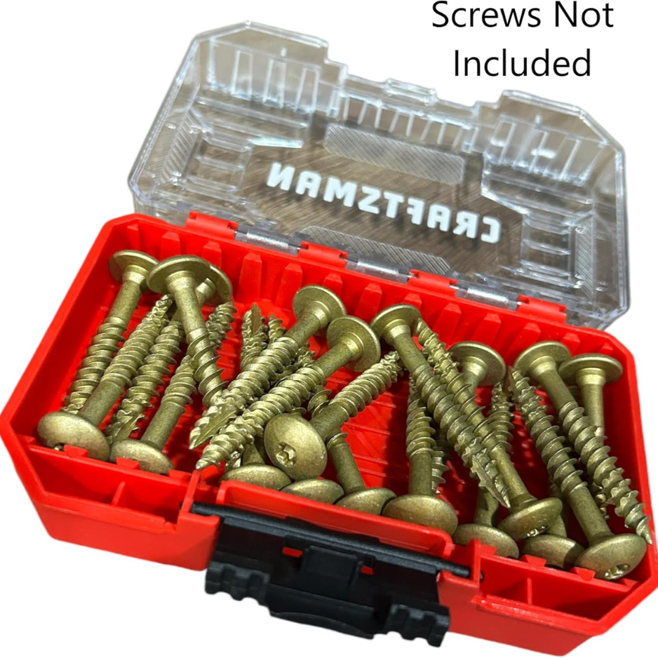 Stackable Plastic Storage Cases 4 Pack - Versastack Compatible Organizer