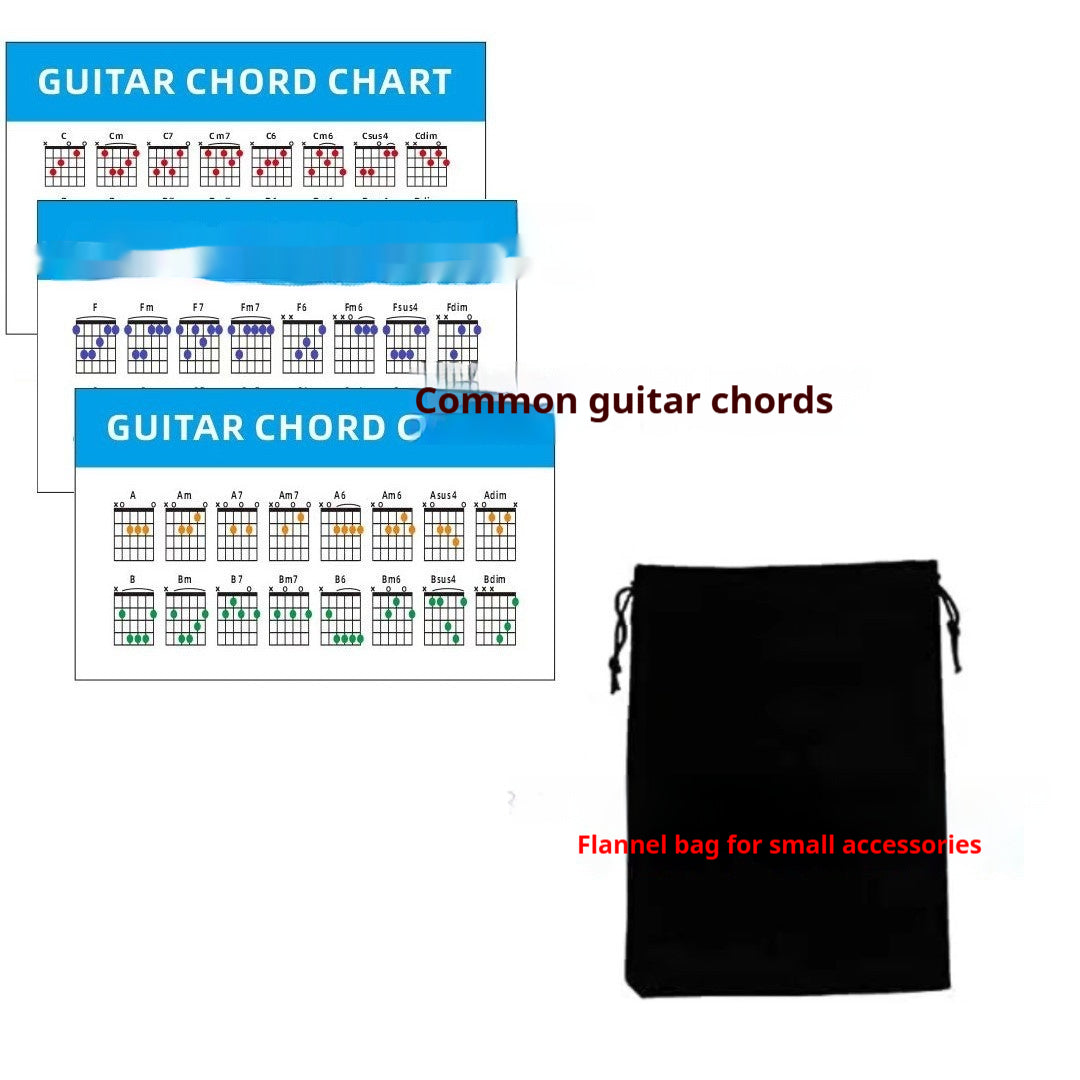 Guitar Accessory Set with Picks, String Nails & Pillow - Multiple Colors