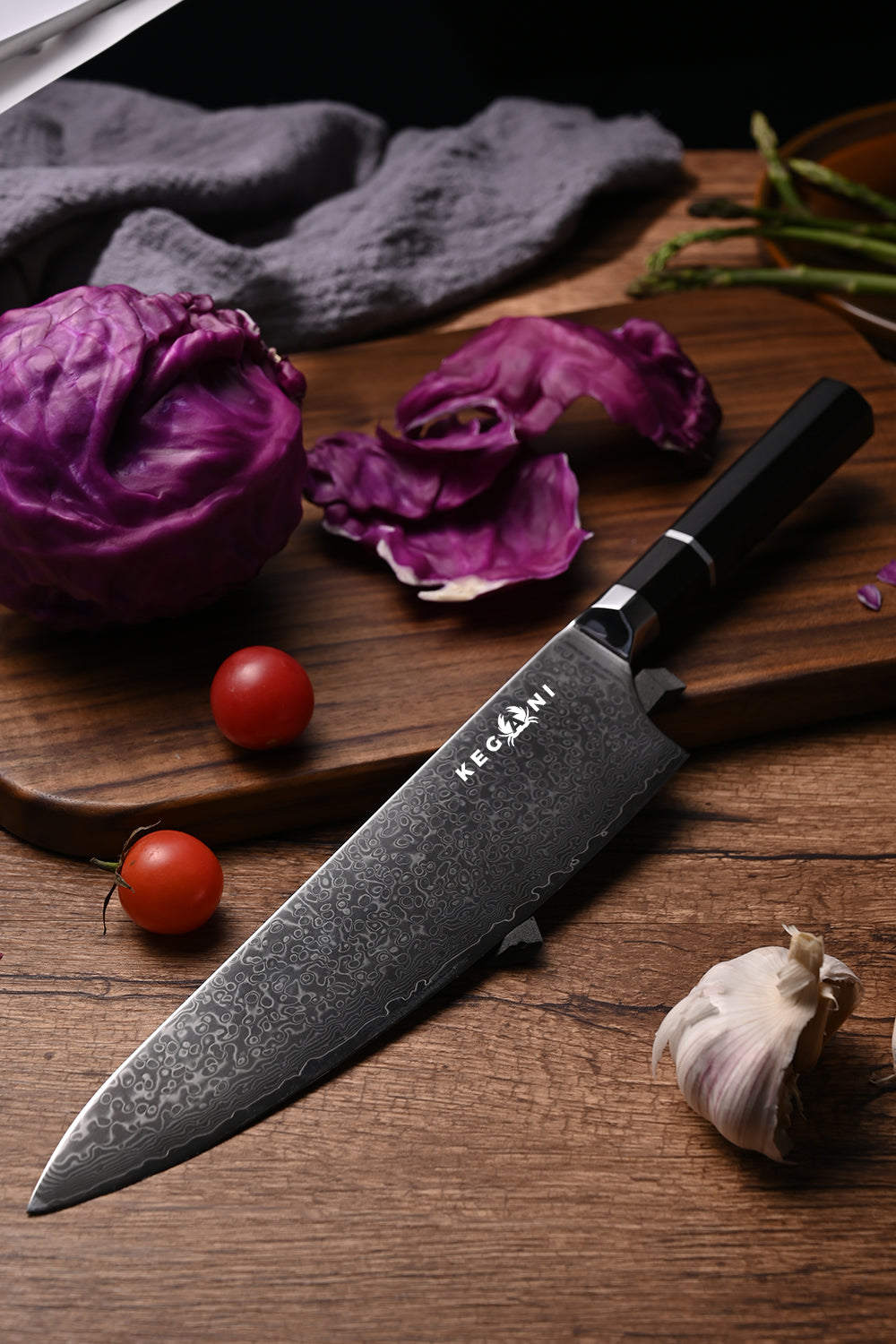 Japanese Kiritsuke Chef Knife - 67 Layers VG-10 Damascus Steel