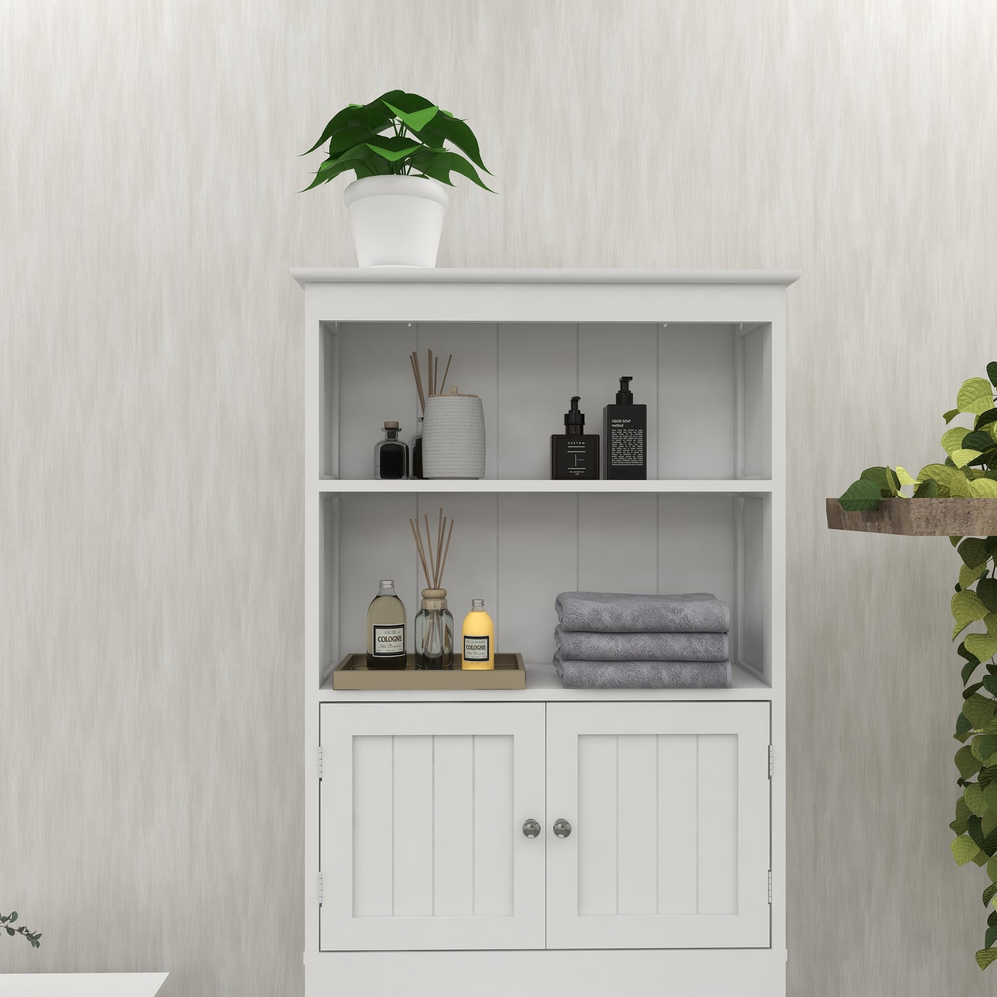 Over The Toilet Rack 2 -Tier Bathroom Spacesaver Storage Shelf With