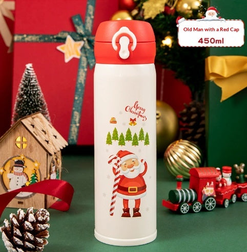 304 Stainless Steel Kids Water Cup with Cartoon Design, 500ML