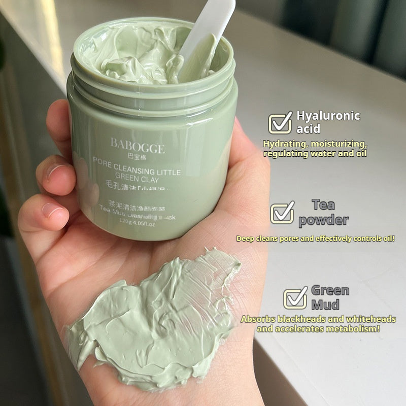 Deep Cleansing Clay Facial Mask 120g - Non-Pulling Mud Mask for All Skin Types