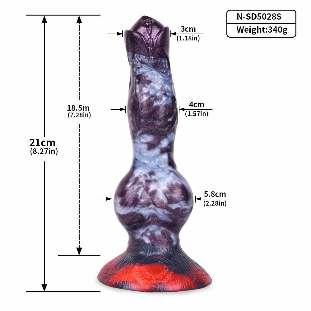 Private Enema Supplies Silicone Kit with Dragon Pattern - Adult Wellness