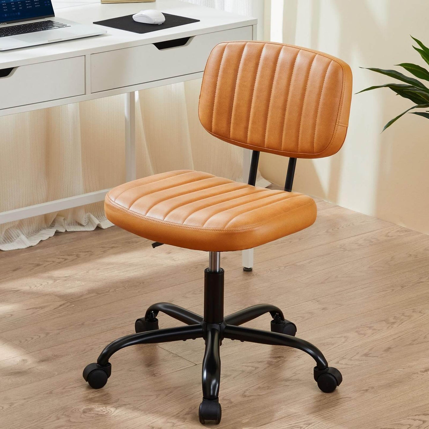 Adjustable Height 360° Rolling Swivel Office Chair - Multiple Colors