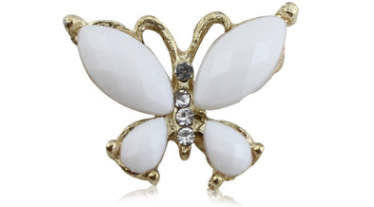 Designer Butterfly Shoe Charm Bling Rhinestone Shoe Accessory - Multiple Colors