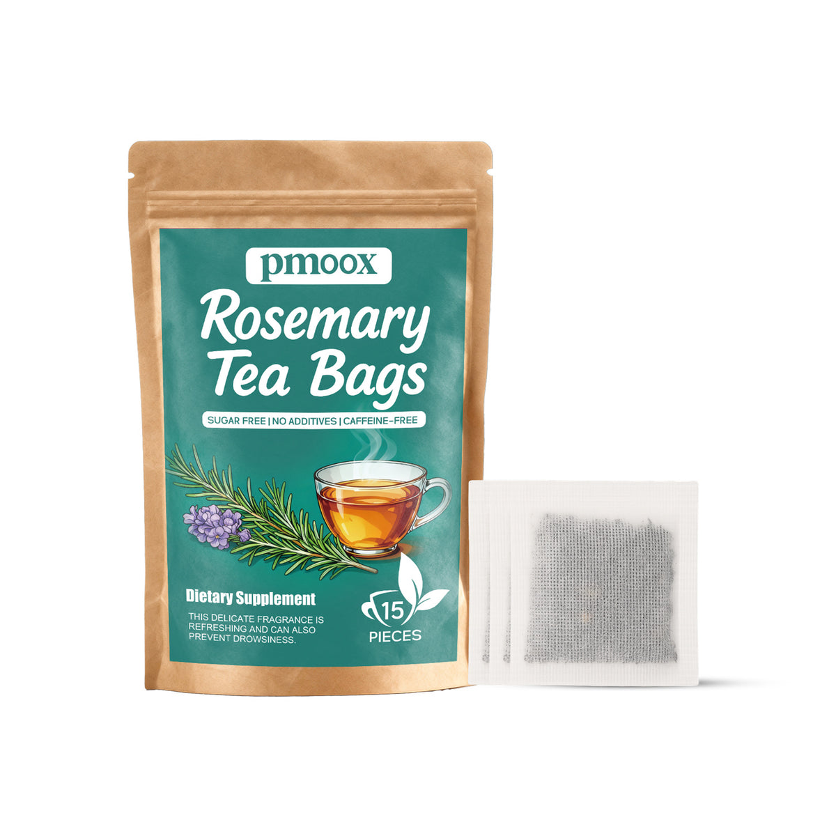 Rosemary Herbal Tea Bags - 15 Piece Pack